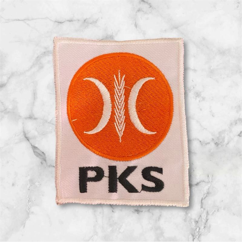 PKS Logo bordir logo bordir partai PKS Badge partai PKS Bet nordir partai PKS Emblem