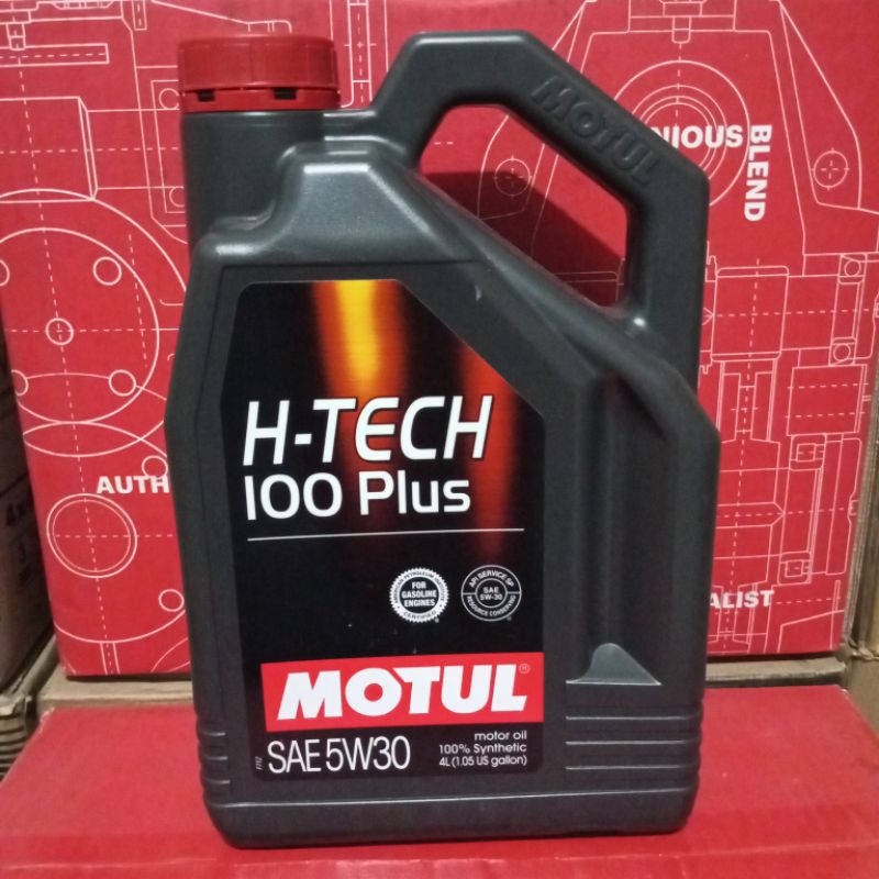 oli mobil, MOTUL H-TECH 100 PLUS SAE 5w-30 kemasan 4L