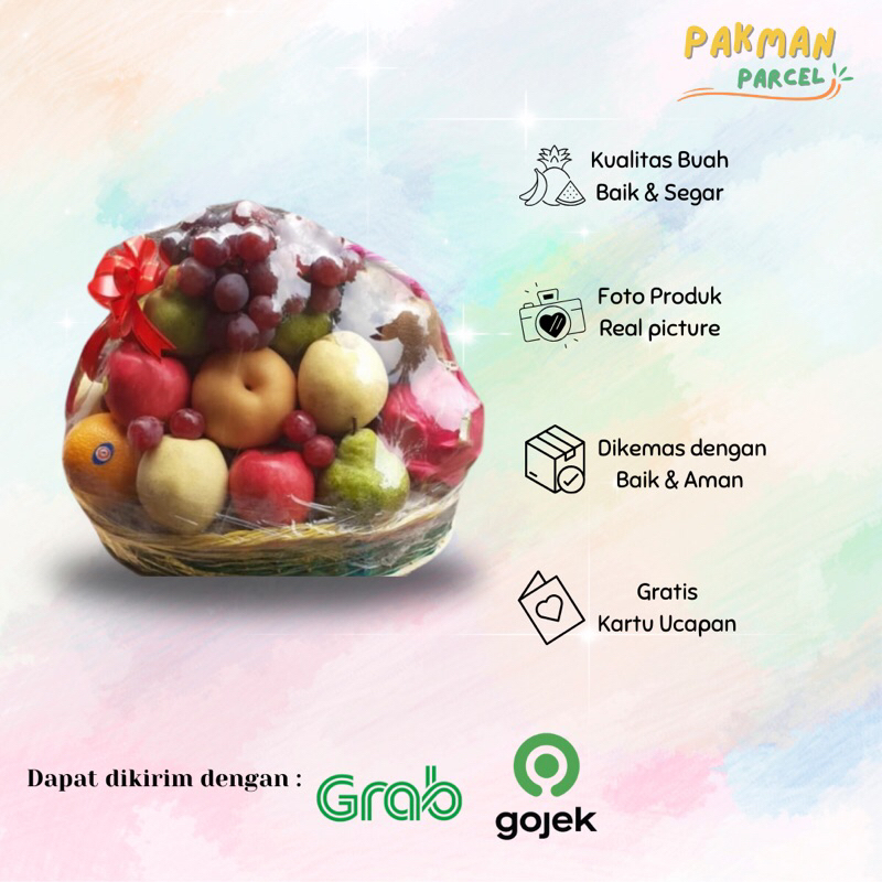 

Parcel Buah Segar / Hantaran Lamaran / Hampers Lamaran / Hampers Buah Keranjang / Jakarta
