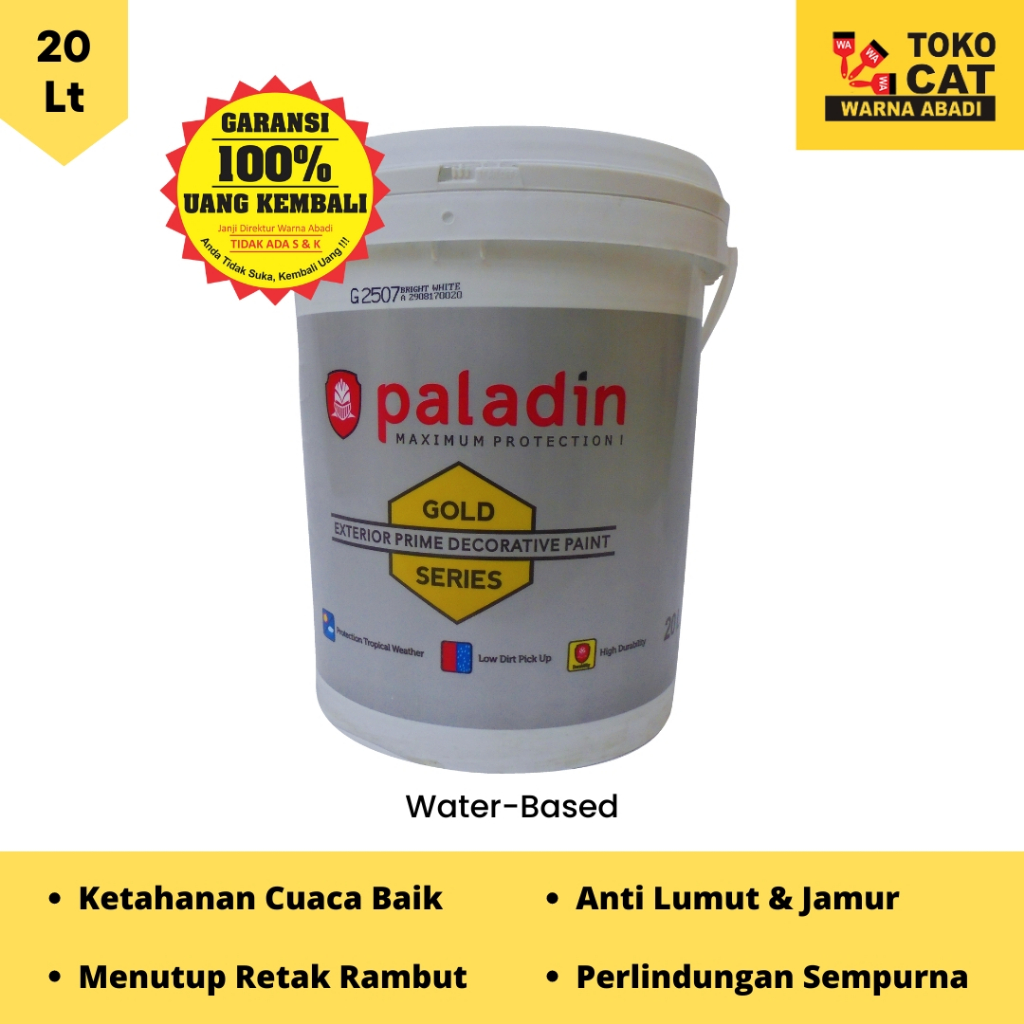 Cat Tembok Eksterior (Exterior) Paladin Gold 20 Liter