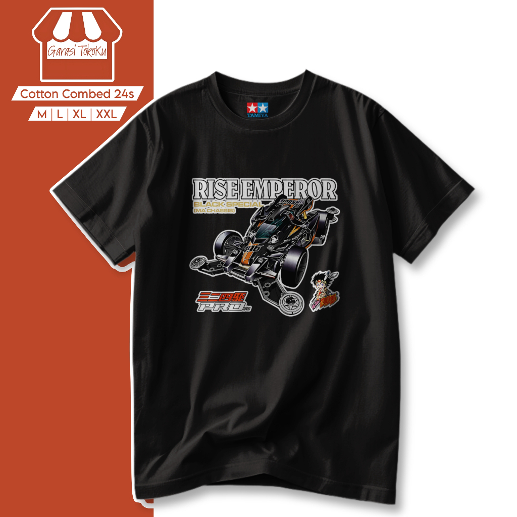 Kaos Tamiya rise emperor Kaos Mini 4WD baju tamiya pria dan wanita
