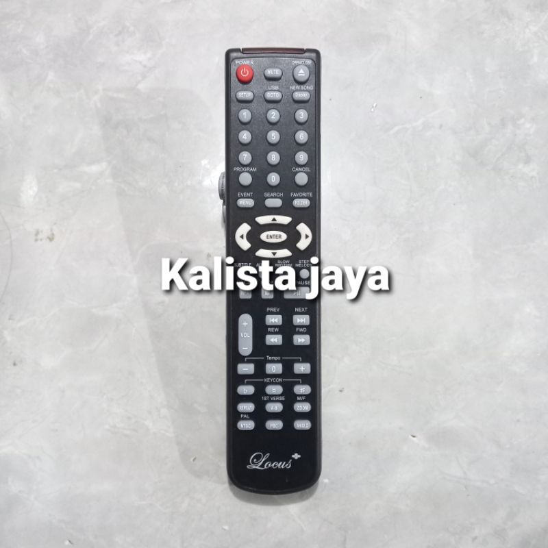 REMOTE REMOT DVD KARAOKE LOCUS LC-2000 ORIGINAL ASLI