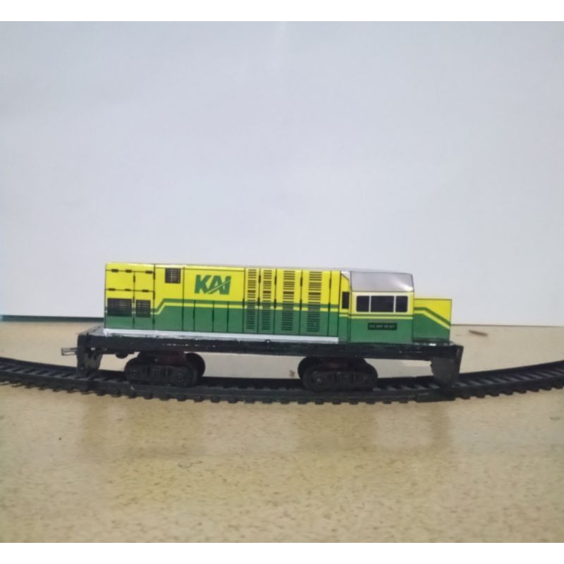 HANDMADE MAINAN  LOKOMOTIF CC 201 VINTAGE TIDAK BERMESIN (MANUAL)