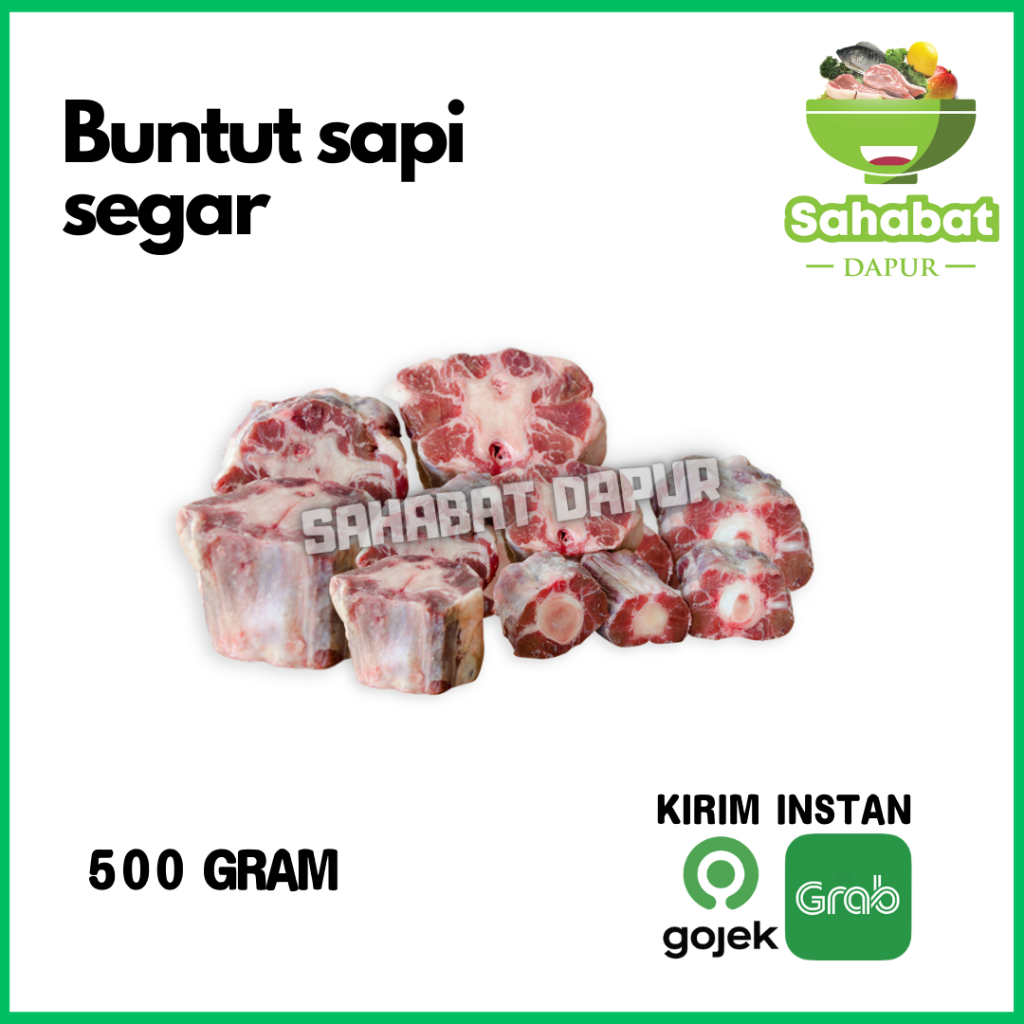 

Buntut Sapi Segar 500gr - Sahabatdapur