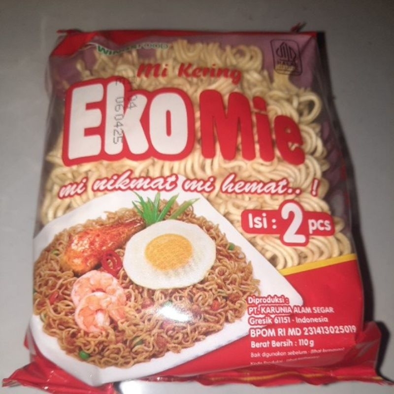 

Eko Mie Kering Instan isi 2 pc 110 gram Ekomie