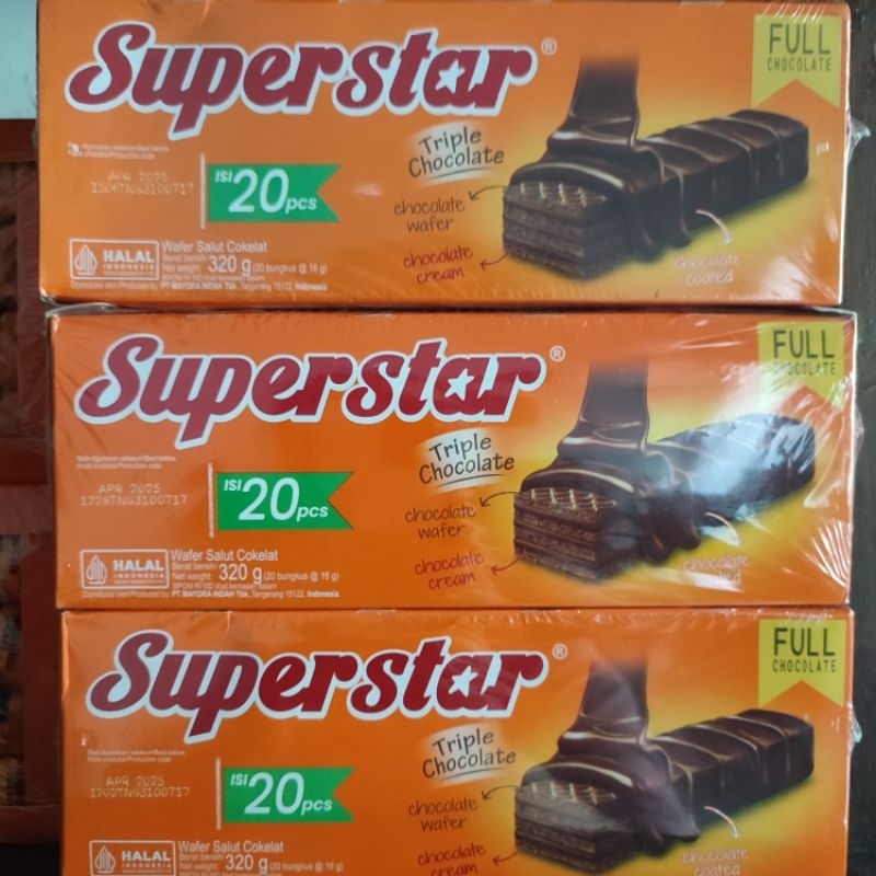 

Superstar wafer stick 1 box isi 20 + 1 pcs