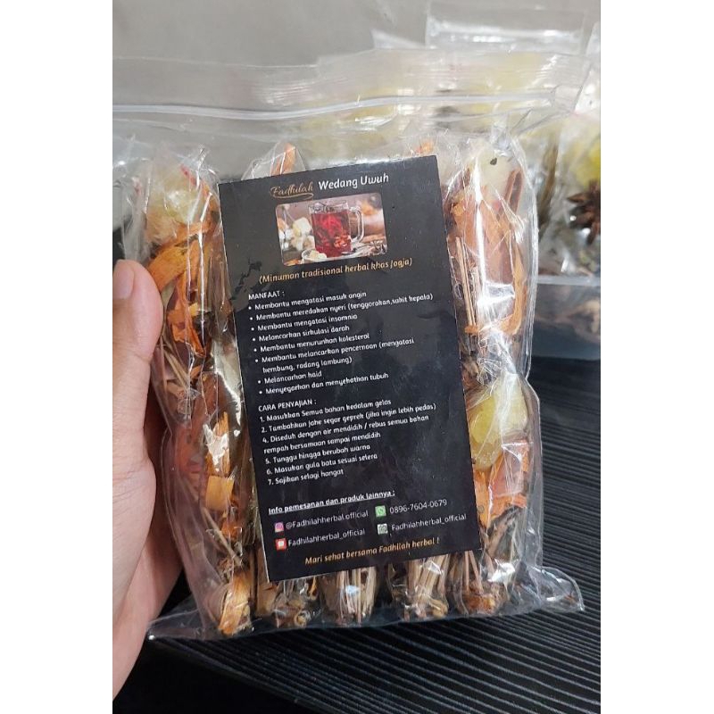 

10 pcs wedang uwuh komplit dengan gula batu praktis tinggal seduh