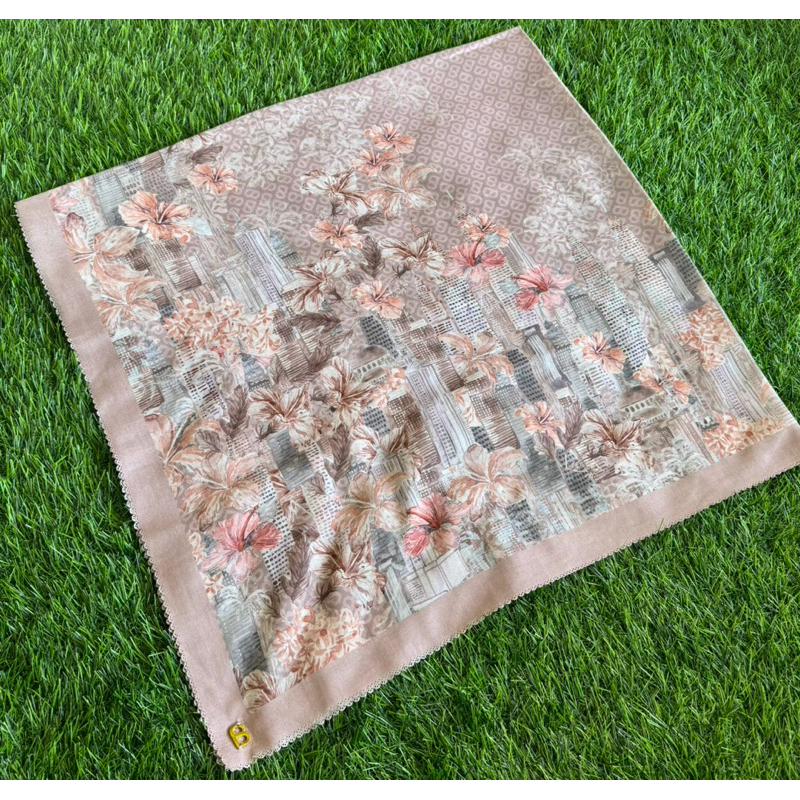 preloved buttonscarves Malaya khaki