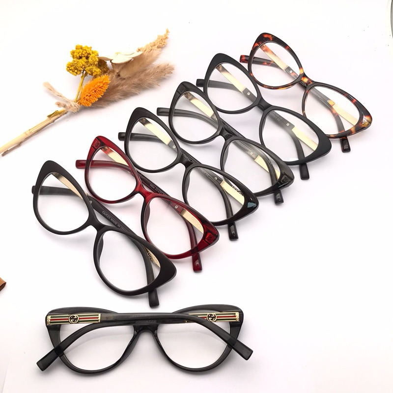 Kacamata/Frame Cat eye wanita Gc 5804 size 53.21.146 Terbaru-Kacamata Photocromic,Blueray,Bluecromic