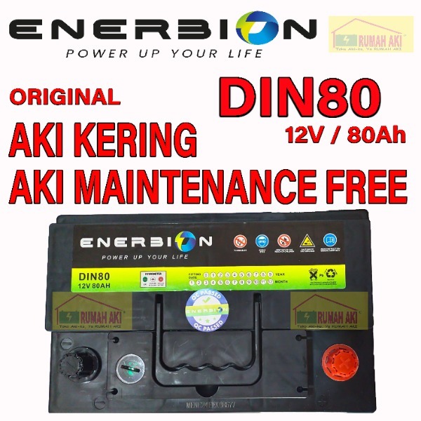 Aki Mobil Enerbion DIN80/Aki Kering/Aki MF/Innova New reborn Diesel/Fortuner Diesel