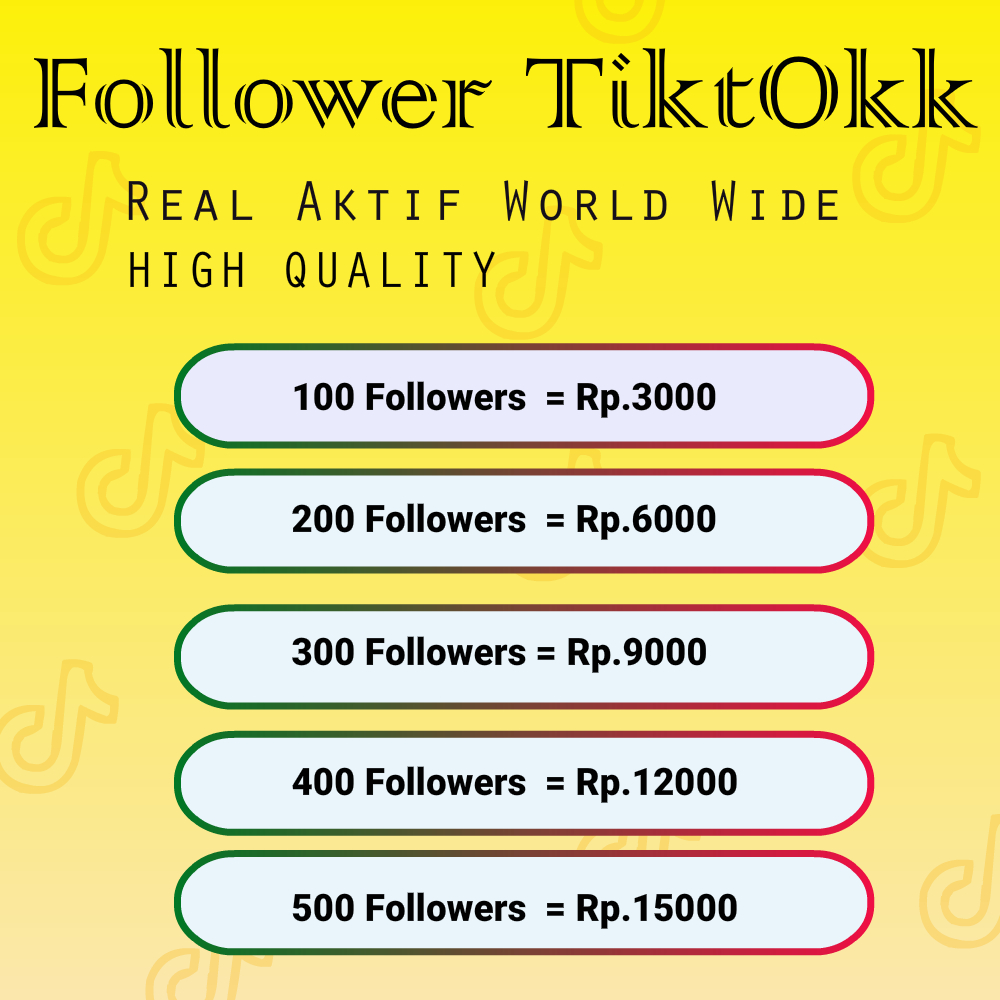 TIKTokk Followers  Kualitas HQ Murah Software Aktif Follower Tiktok  Global Terbaik