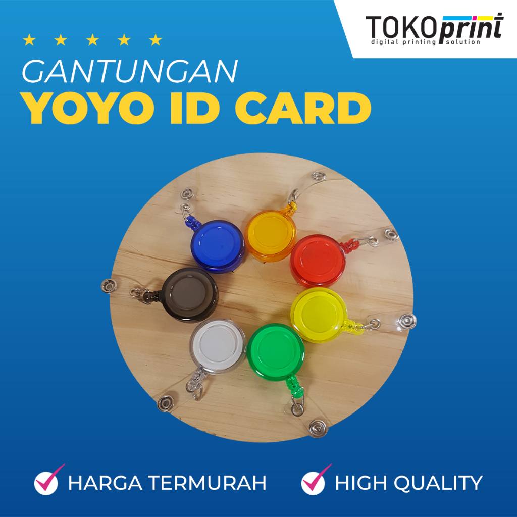

Yoyo Nametag ID Card Holder transparan warna