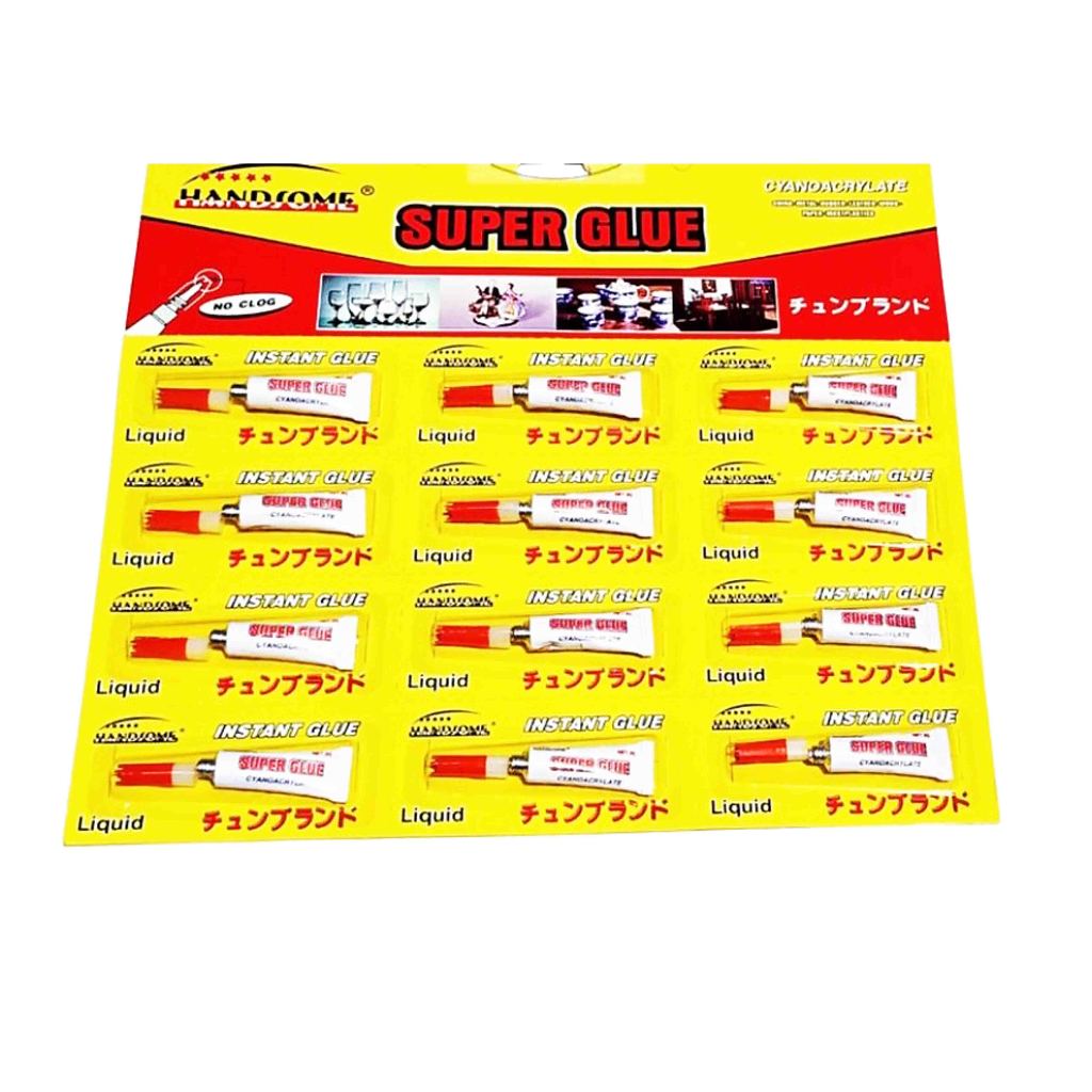 

Lem Handsome Super Glue 3Gram Rencengan [Isi 12 Pcs) / Instant Glue