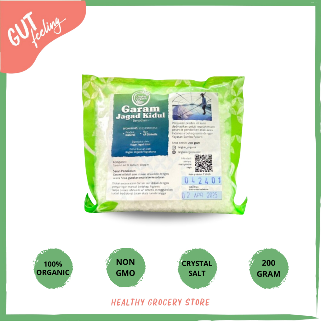 

Lingkar Organik - Garam Laut Kristal Jagad Kidul 200 gr