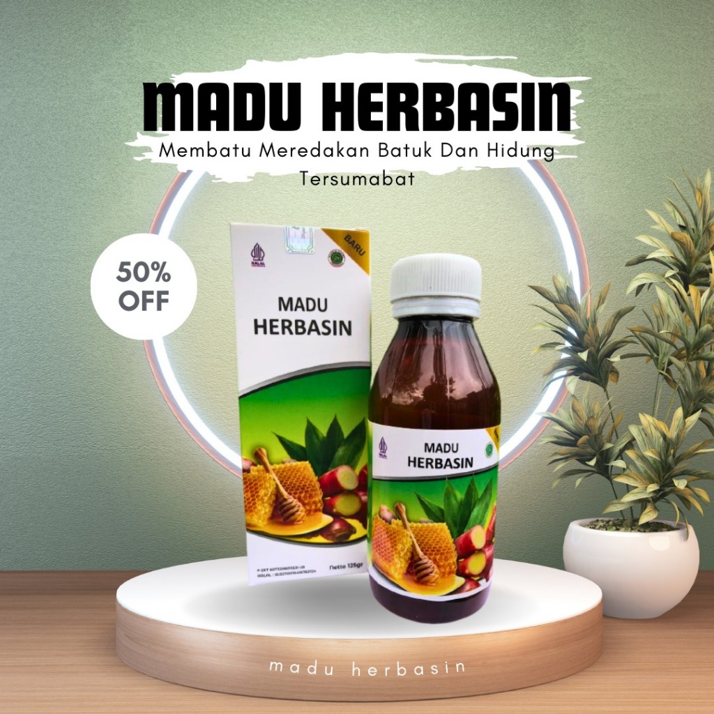 MADU HERBASIN Obat Flu / Pilek Menahun, Obat Sering Bersin, Obat Rhinitis Hidung, Obat Rhinitis Aler