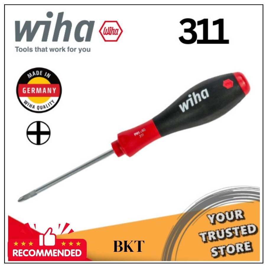Obeng WIHA 311 SoftFinish Phillips Screwdriver ORIGINAL GERMANY Plus