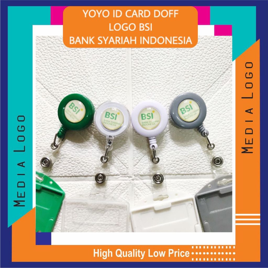 

PAKET LENGKAP & MURAH GANTUNGAN YOYO ID CARD LOGO BARU BANK SYARIAH INDONESIA(BSI)