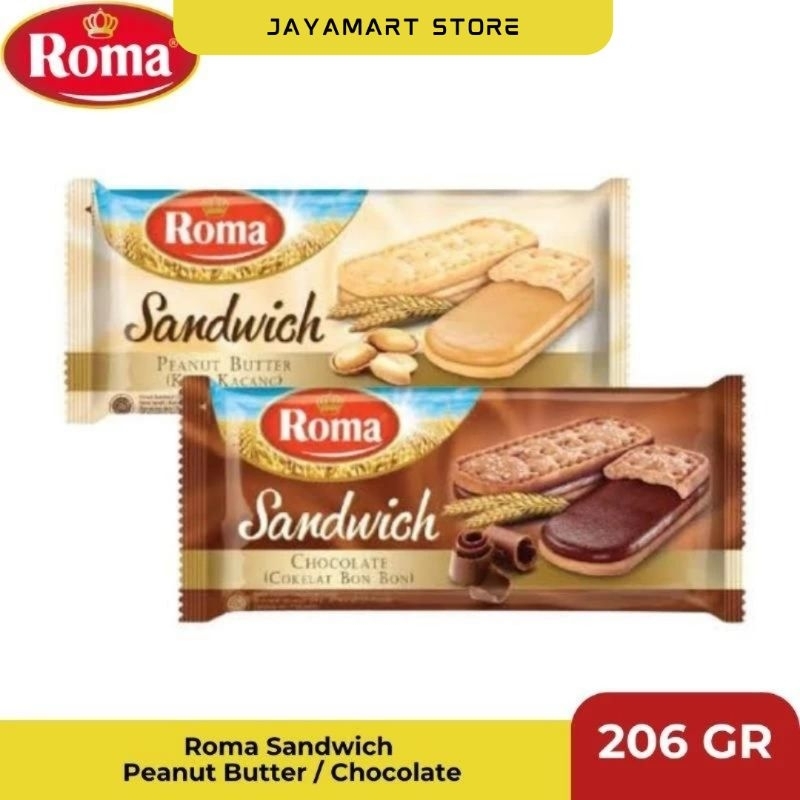 

Roma Sandwich Peanut Butter / Chocolate ( 206g ) - MM014