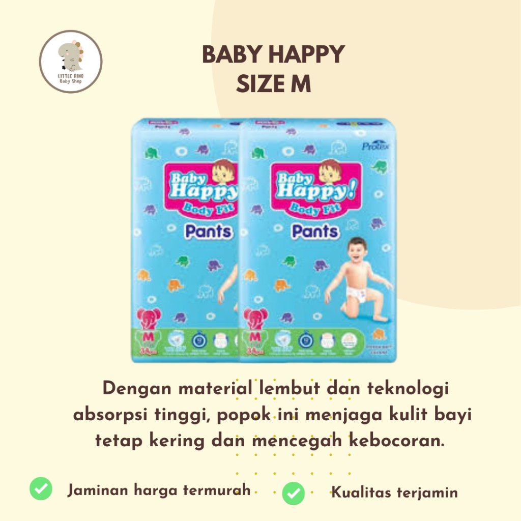 BABY HAPPY PANTS SIZE M