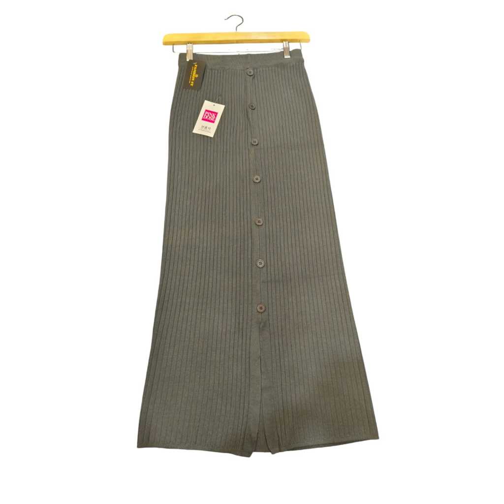 ROK RAJUT KANCING DEPAN