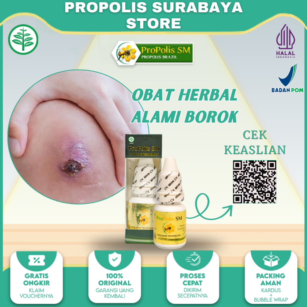 Obat Borok - Borok Bernanah - Borok Berair - Luka Bernanah - Obat Borok Pada Kaki - Borok di Tangan 