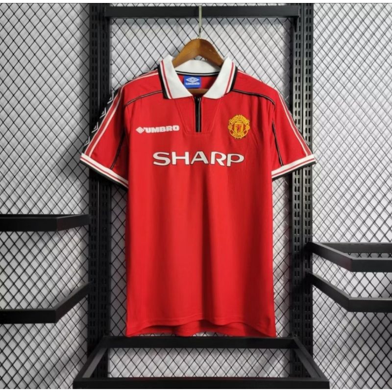 Jersey Bola Dewasa Retro Vintage MU manchester united Treble Winner 1998/1999 Season 98-99