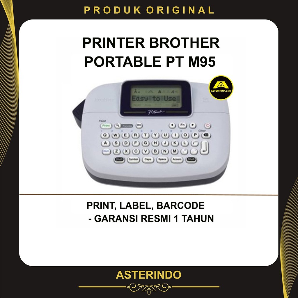 Printer Brother Portable Label Barcode Ptouch PT-M95 Print Thermal Handy HP Mobile Label Maker