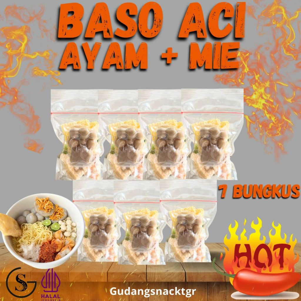 

Paket Kenyang Banget 7 Bungkus Boci Ayam Suwir Mie Pedas Hotpot Instan