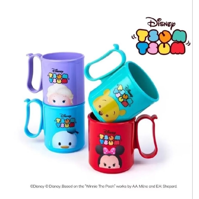 Disney Tsum Tsum micro mug Tupperware 1 set | gelas tupperware |