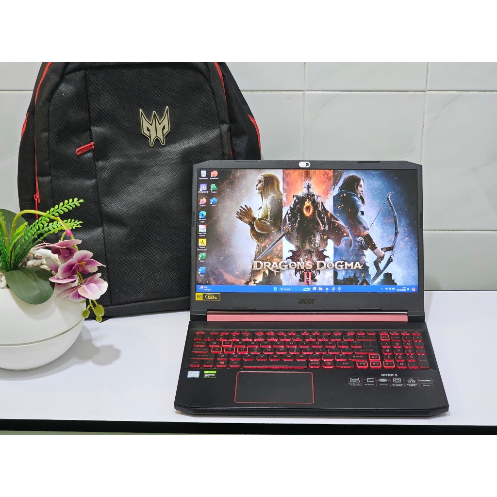 ACER Nitro 5 AN515 54 intel Core i7 gen 9 Ram 16 GB Nvidia GTX 1650 Gaming Editing dan Desain grafis