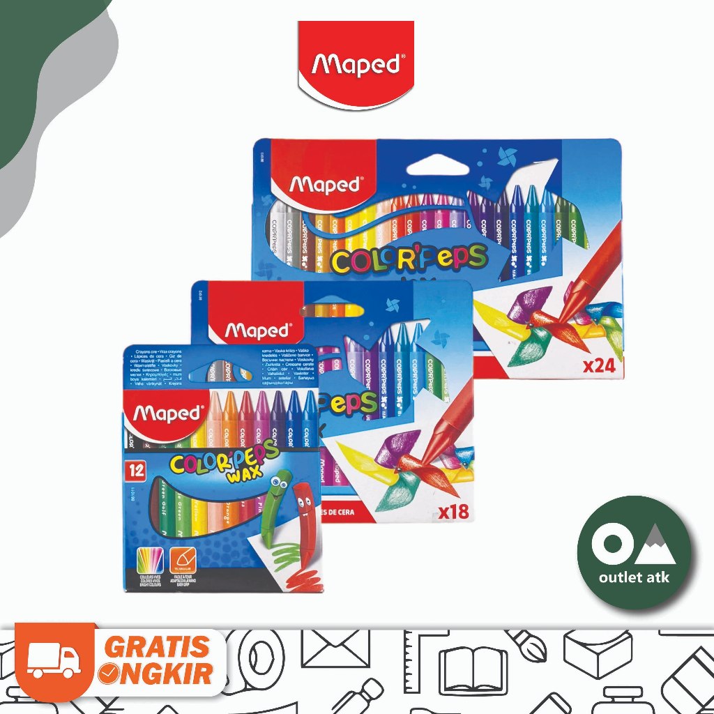 

Maped Colorpeps Wax Crayon - Krayon Prancis