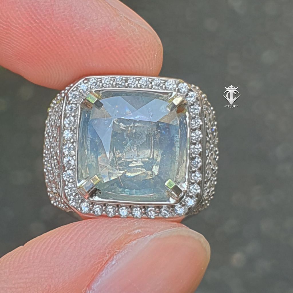 Batu Permata Natural Fancy Sapphire No Heat 5.50 Ct GRI Lab Memo