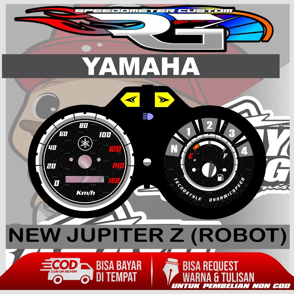 PAPAN SPEEDOMETER CUSTOM JUPITER ROBOT