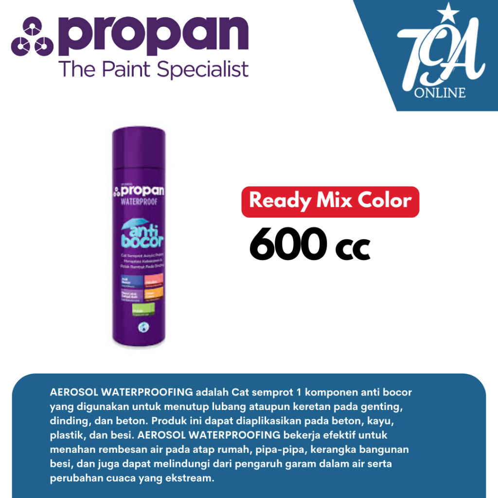PROPAN Waterproof Spray Cat Semprot Pelapis Anti Bocor 600cc