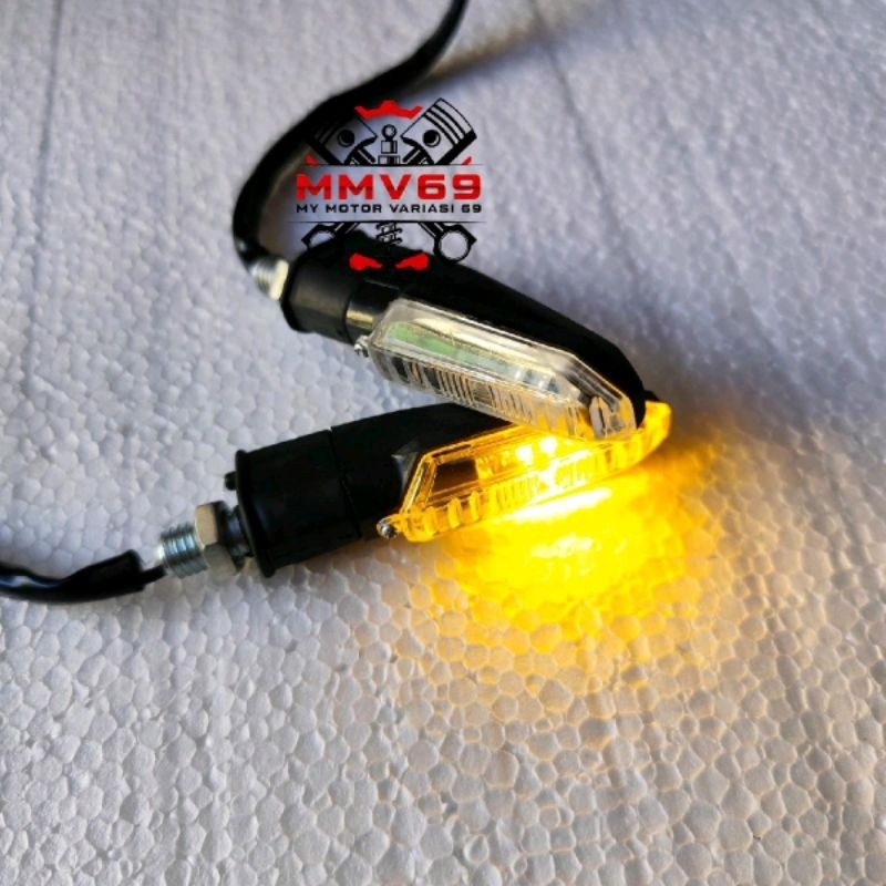 PROMO TERBARU LAMPU SEN MINI LED FLASH SEIN RETENG KECIL MODEL CB150R ISI 2 PCS SEIN MINI CB100