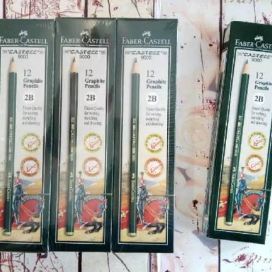 DIJAMIN ORI Pensil Faber Castell 2B  12 Pcs   Original
