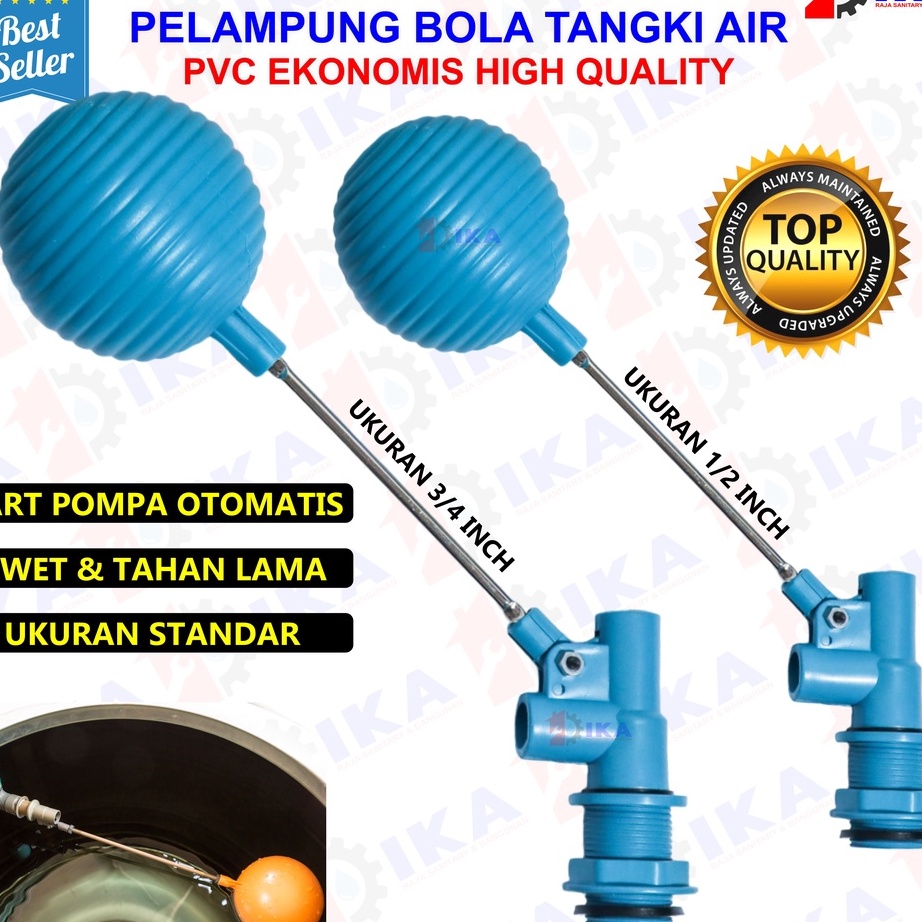 Price PELAMPUNG AIR OTOMATIS MURAH 12 34 KRAN AIR OTOMATIS PELAMPUNG BOLA PVC MIRIP SUNMATIC TERMURA