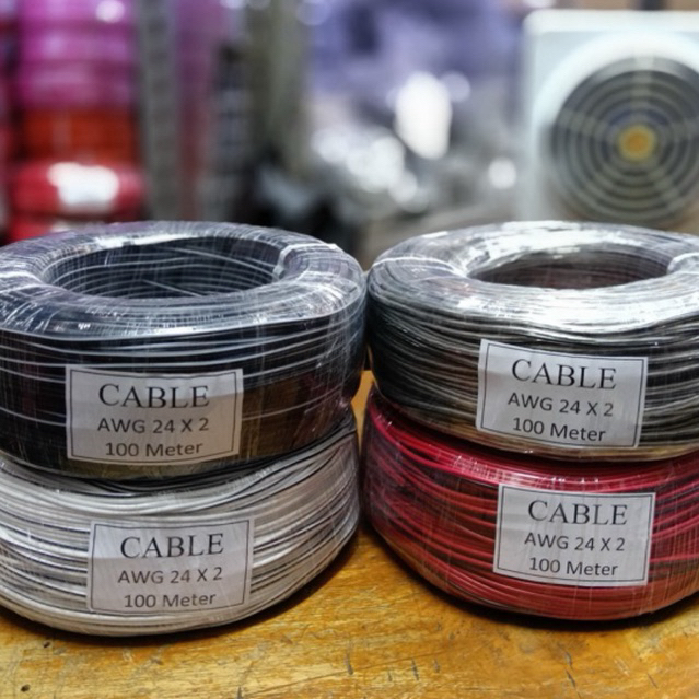 kabel awg 24x2 100meter cableton awg24x2 cable awg 24 x 2