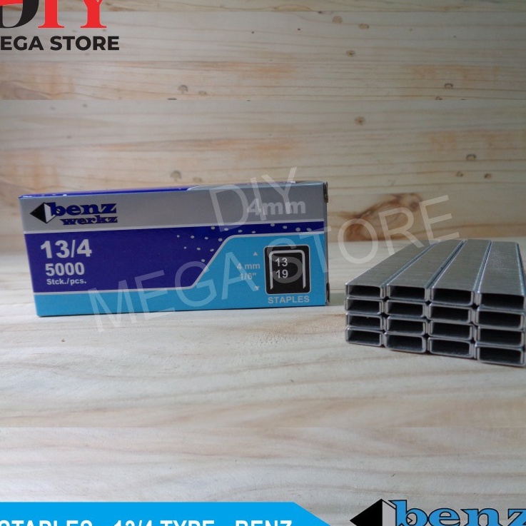 

BIG SALE Isi stapler 134 benz werkz staples tembak angin 5 pcs isi staples Staples 134 Benz Werkz isi 5 Pcs Staples R23 Jok Motor Sofa Kayu dll