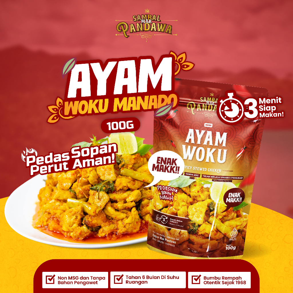 

Sambal Mak Pandawa - Ayam Woku Satuan