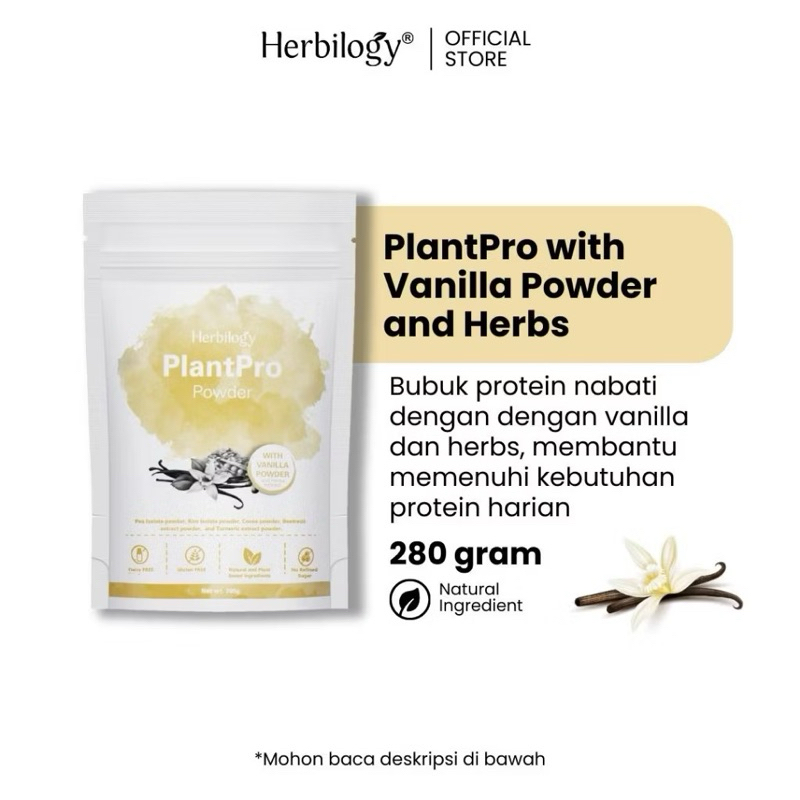 

Herbilogy PlantPro Powder - Vanilla 280gr (Plant Protein)