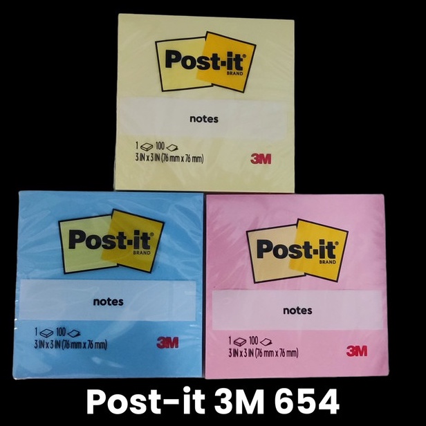 

IMPOR TERBARU Post it Notes 3M 654