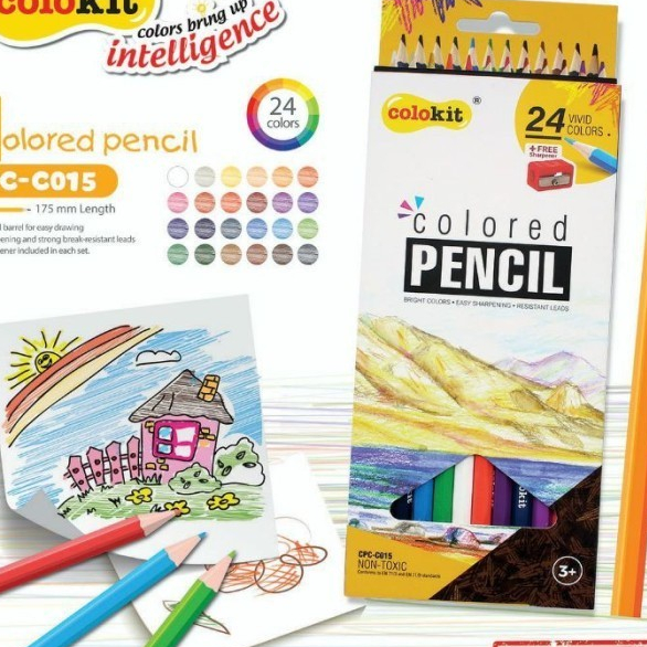 

Pensil Warna Colokit Flexoffice 24 Warna Panjang CPC-C015