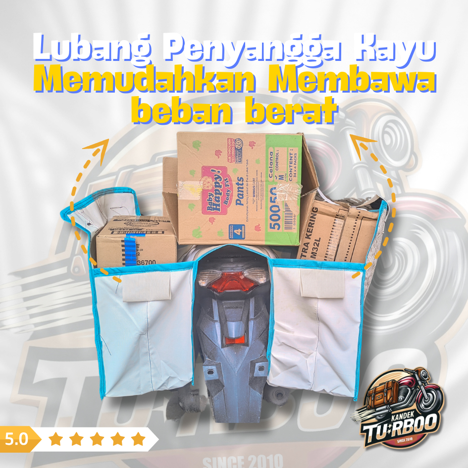 Obrok Motor Bahan Tas Obrok Motor Bahan Kain Kanvas Tebal Tas Kurir Pengiriman Barang Kuat Deskripsi