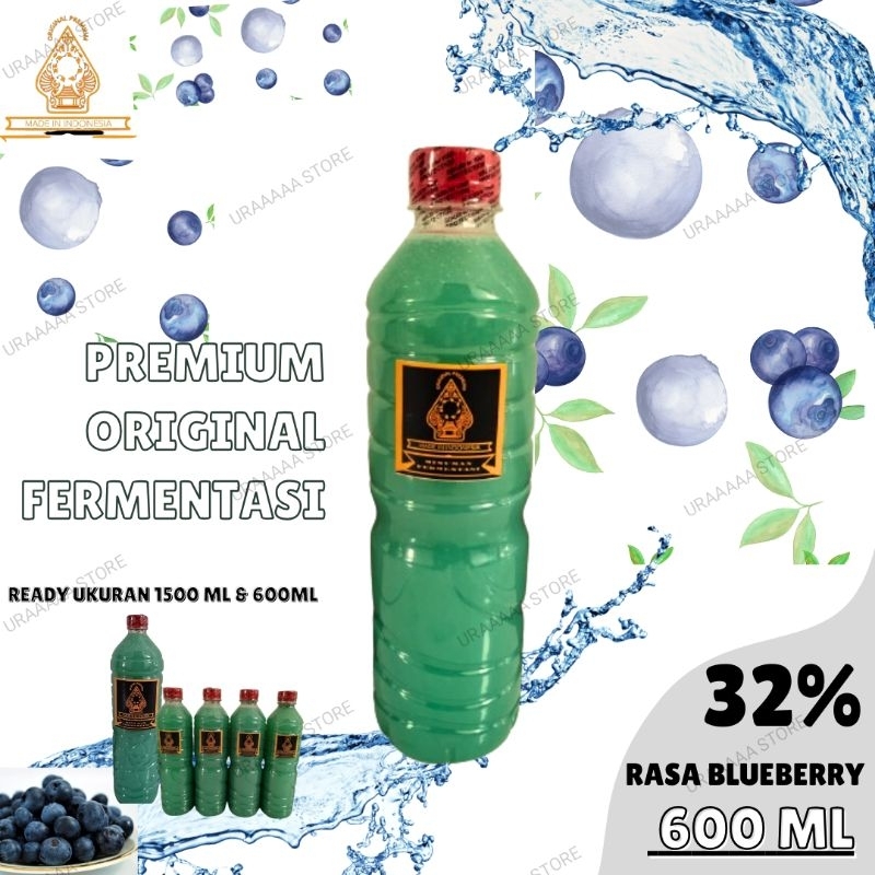 

minuman tradisional fermentasi 600ml bersegel rasa blueberry