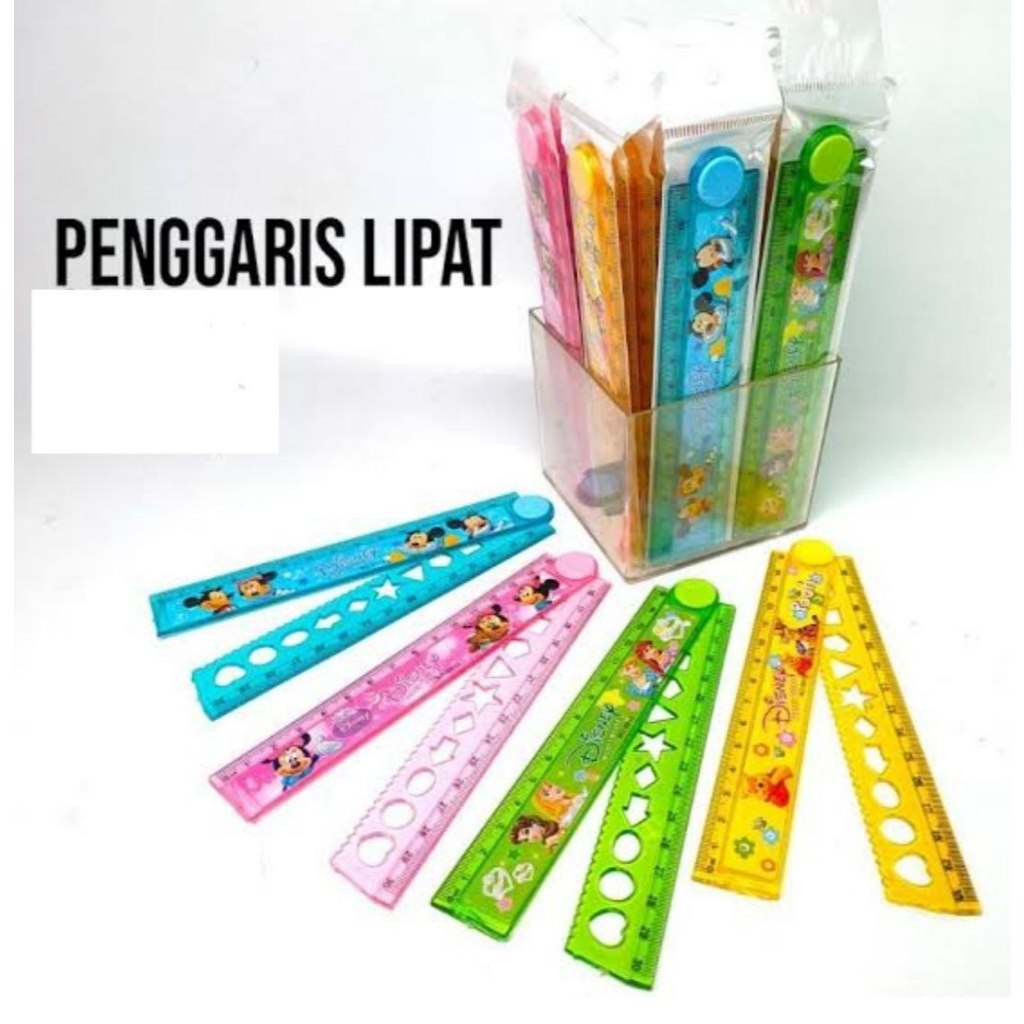 

Penggaris Lipat 30cm VIS-1 - Acrylic Fancy Ruler Ukuran 30cm, Dapat Dilipat 2 varian warna - Kuning