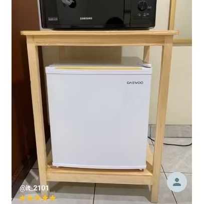 meja dispenser/meja 2 susun/meja kulkas mini