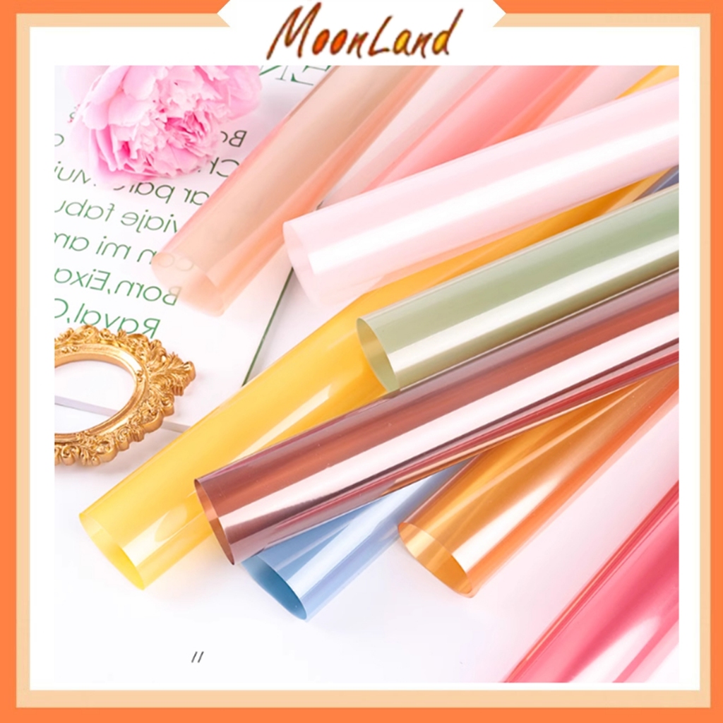 

Cellophane Transparan Warna Plastik Bunga Wrapping Paper roll Kb6045