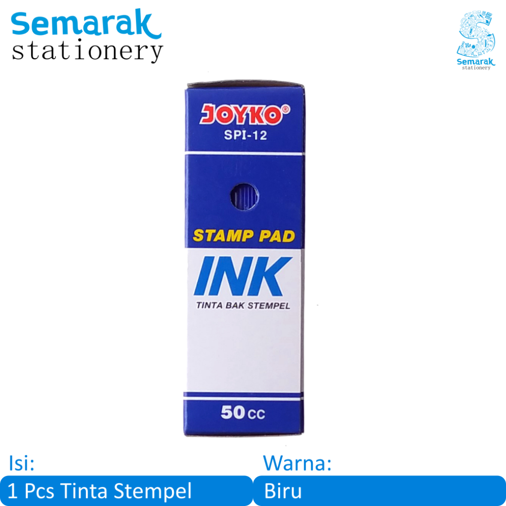 

Joyko SPI-12 Stamp Pad Ink Tinta Bak Stempel - Biru