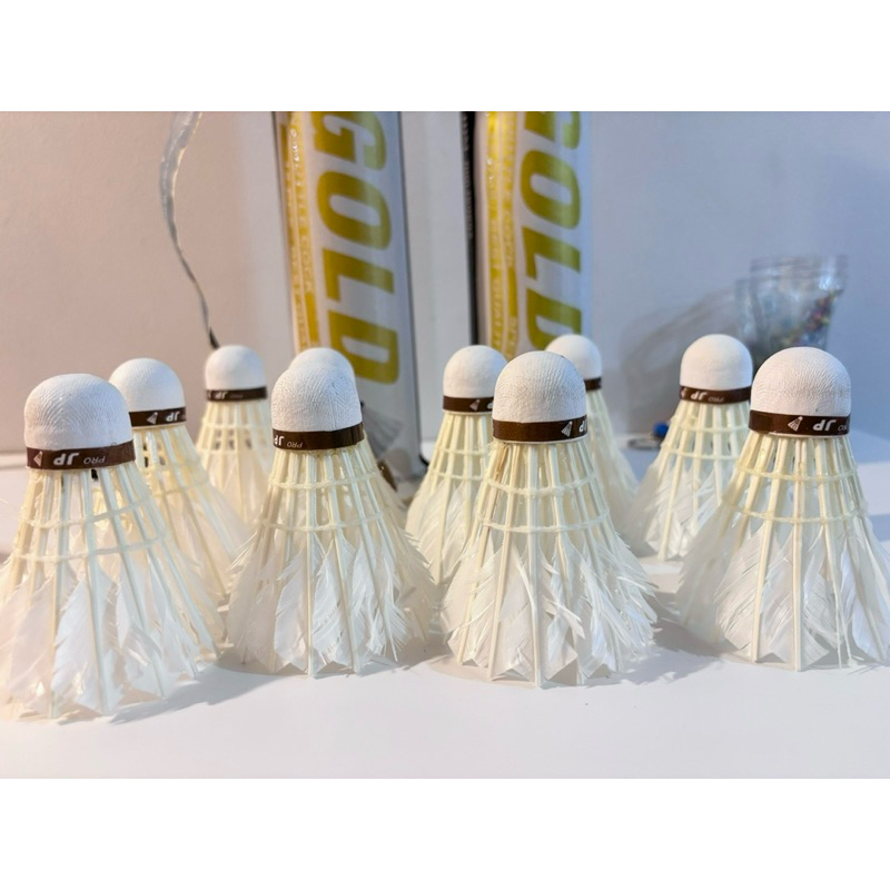 12pcs cond 50% shuttle kok bekas Alba / JP / SG gold Termurah